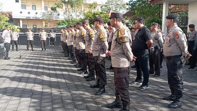 Gelar Konsolidasi, Kapolsek Denpasar Barat Apelkan Polisi Banjar